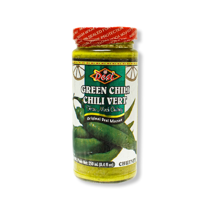 Desi Green Chilli Chutney 250ml - Chutney - Best Indian Grocery Store