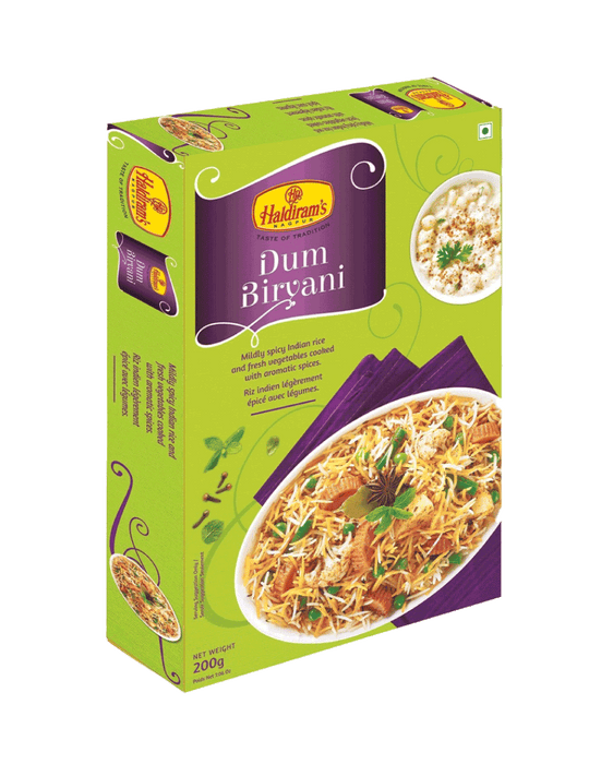 Haldirams Dum Biryani 200g - Ready To Eat - sri lankan grocery store near me
