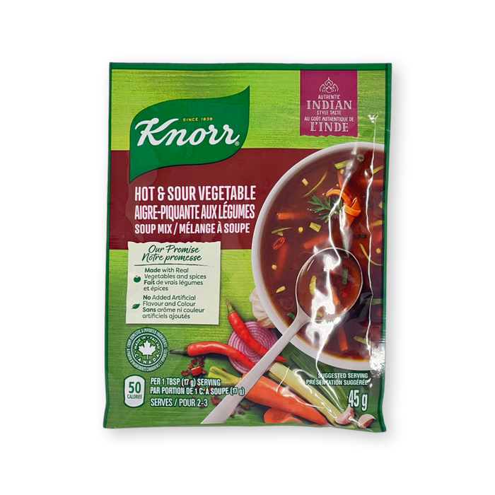 Knorr Hot and Sour Vegetable Soup Mix 45g - Instant Mixes | indian pooja store near me