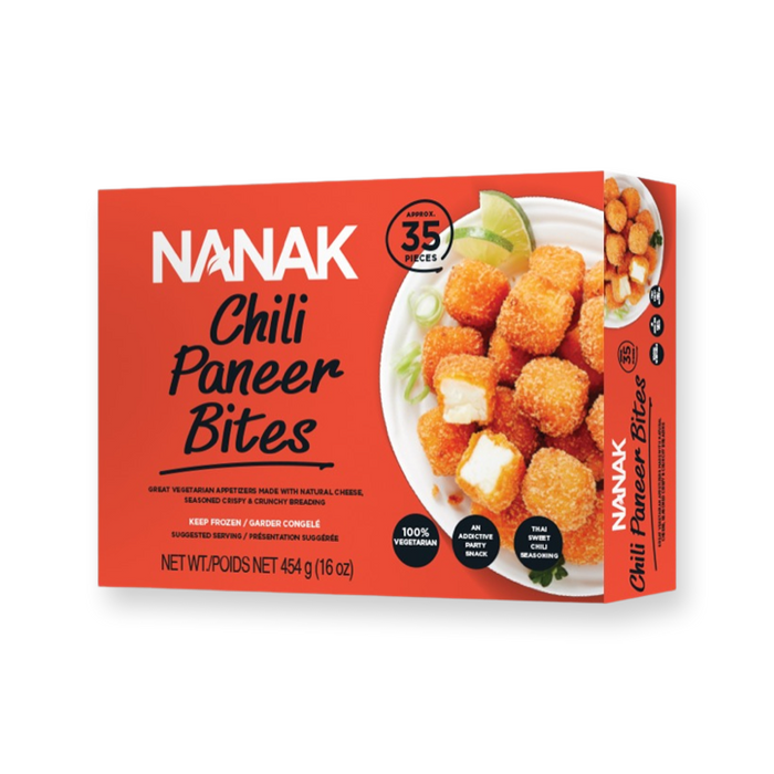 Nanak Chilli Paneer Bites 454g - Frozen - Spice Divine