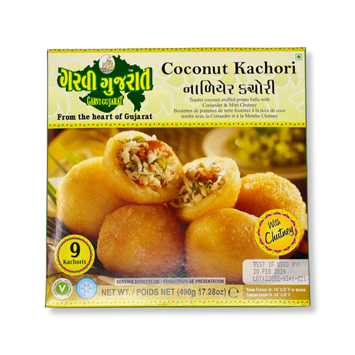 Garvi Gujarat Coconut Kachori 490g - Frozen - punjabi store near me