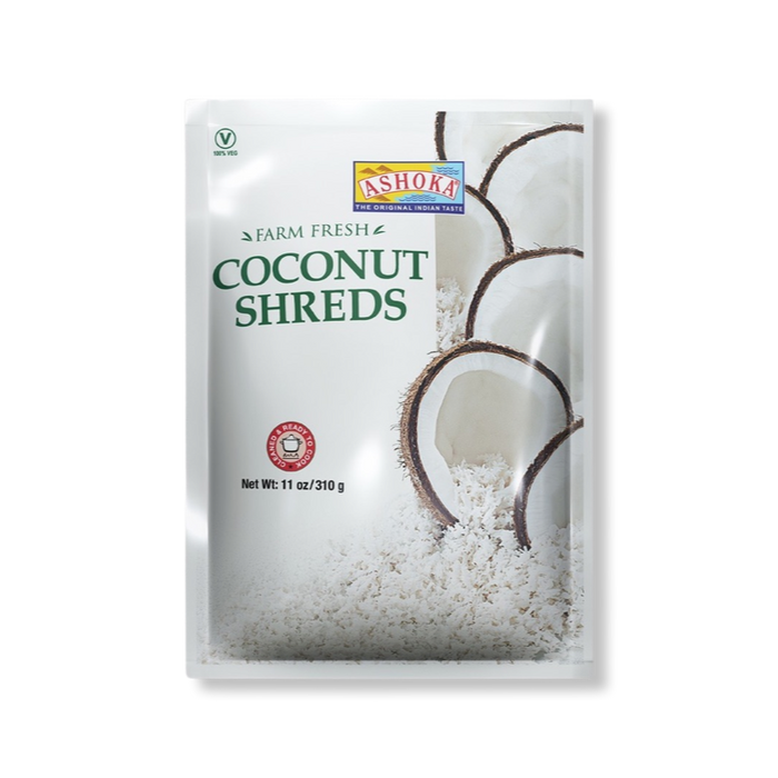 Ashoka Frozen Coconut Shreds 310g — packaging and shredded coconut