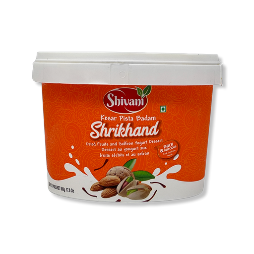 Shivani Kesar-Pista-Badam Shrikhand 500g - Frozen - indian supermarkets near me