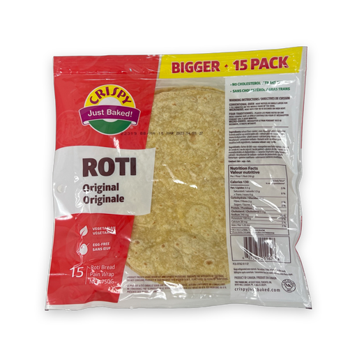 Crispy Roti original (15 pcs) 750g - Ready To Eat - punjabi store near me