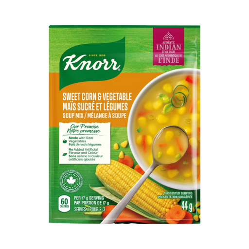 Knorr Sweet Corn and Vegetable Soup Mix 44g - Instant Mixes - kerala grocery store near me