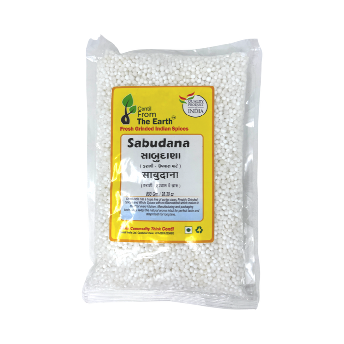 From The Earth Sabudana (Sago Seeds) 500g — front view of packaging