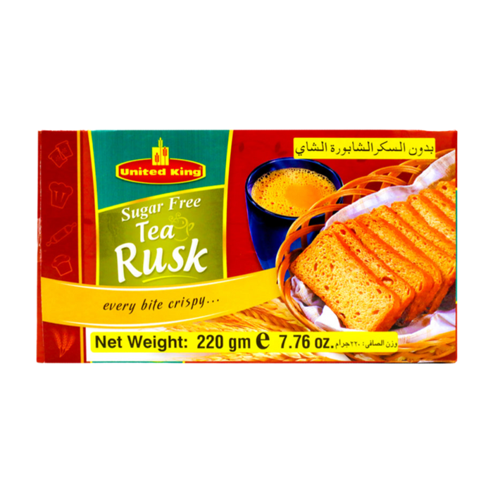 United King Sugar Free Tea Rusk 220g