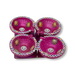 Diya Set of 4 Without Wax - Prayer (Pooja) | indian grocery store in Montreal