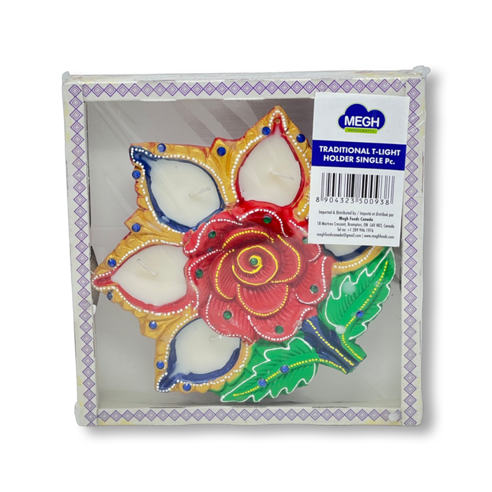 Megh Diya Traditional T-light Single - Prayer (Pooja) - pakistani grocery store in canada