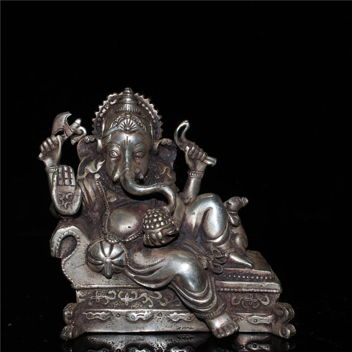 Tibetan Ganesh God of Wealth Statue - Metal - Ganesh | indian grocery store in Laval