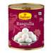 Haldirams Rasgulla 1kg — glossy tin with Bengali dessert label