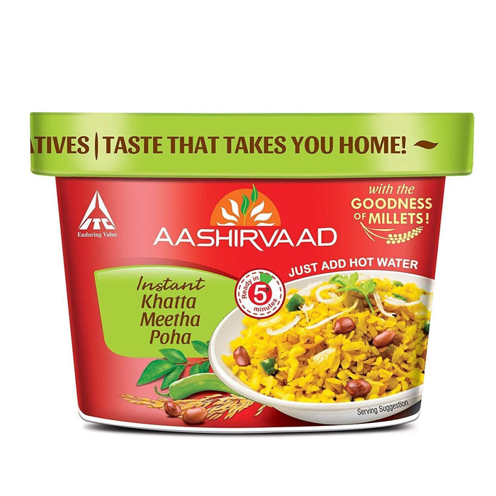 Aashirvaad Ready To Eat Khatta Meetha Poha 80g