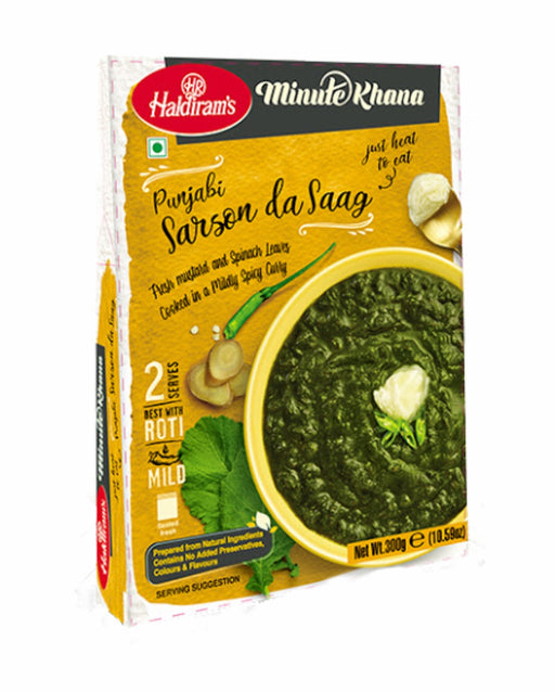 Haldiram's Ready Meal Punjabi Sarson Da Saag 300gm - Ready To Eat - Best Indian Grocery Store