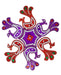 Dancing Peacock Rangoli Design (artificial Rangoli Reusable) - Rangoli - kerala grocery store near me