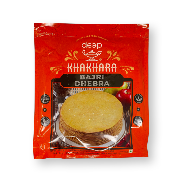 Deep Bajri Dhebra Khakhra 180g - Snacks | indian grocery store in brantford